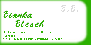 bianka blesch business card